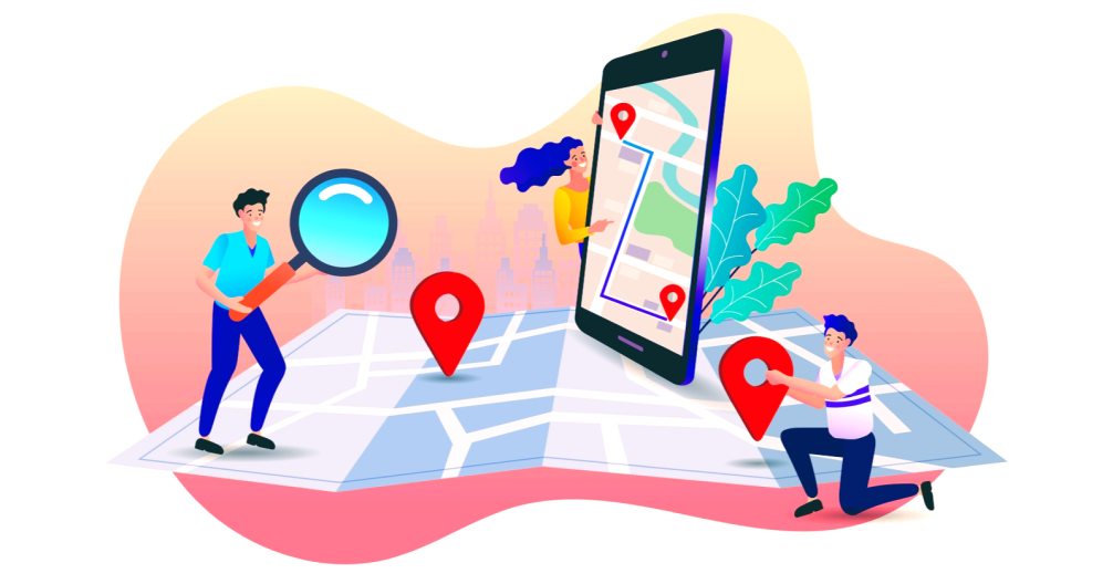 google maps, middle